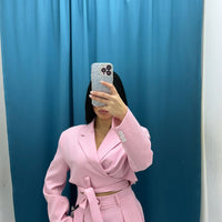 Giacca corta rosa Lumina 2219