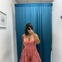 Vestito corto in lino 8983