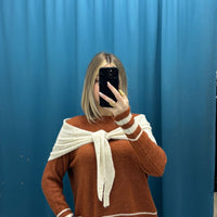 Layered Drop Sweater - A3299