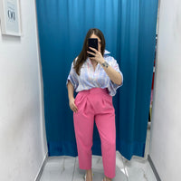 Pantalone slouchy 9104