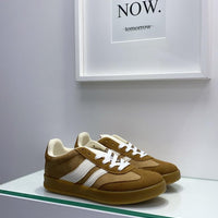 Sneakers camoscio camel 2165