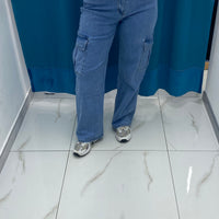 Jeans cargo denim 168
