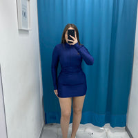 Vestito in lycra con scollo 12701