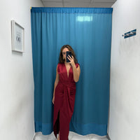 Vestito lungo con spacco 6005