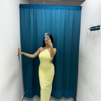 Vestito lungo con scollo sul retro 13659