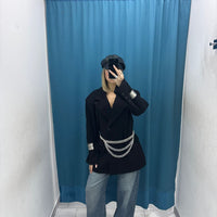 Blazer Noir Oversize - 583