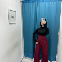 Pantalone con fascia bordeaux 16067