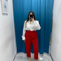 Pantalone slouchy 9104