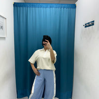 Pantalone con bottoni laterali 96536