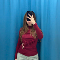Maglia con cintura 25679