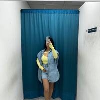 Coordinato gilet denim e gonna 030