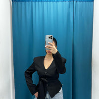 Giacca con cintura 6817