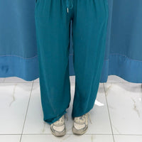 Pantalone palazzo satin 24205