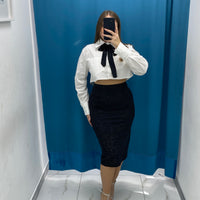 Gonna longuette brillantini 6586