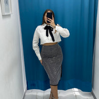 Gonna longuette brillantini 6586