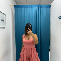 Vestito corto in lino 8983
