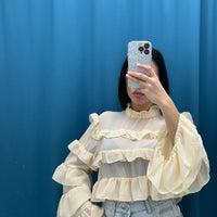 Camicia rouches 9306