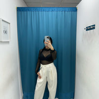 Pantalone slouchy panna Lumina 2220