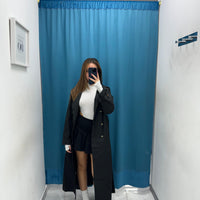 Trench in tessuto black 033
