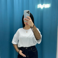 Gonna denim risvolto 1327