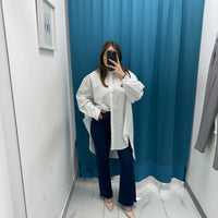 Jeans flare denim scuro 3023