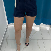 Shorts a righe blu