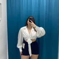 Shorts a righe blu