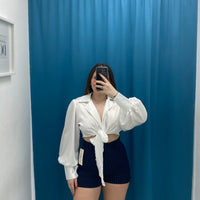 Shorts a righe blu