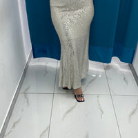 Gonna lunga paillettes