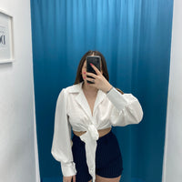 Shorts a righe blu