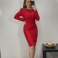 Vestito Con Zip sul Retro