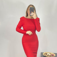 Vestito Con Zip sul Retro