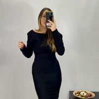 Vestito Con Zip sul Retro