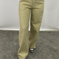 Pantalone Wide Leg Di Lana