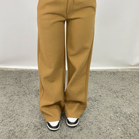 Pantalone Wide Leg Di Lana