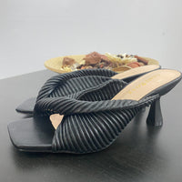 Sandali con Fascia Neri