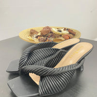 Sandali con Fascia Neri