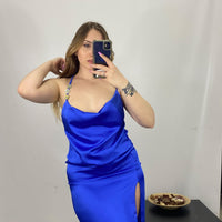 Vestito Longuette Raso 10816