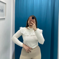 Maglia con rouches 92915