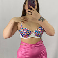 Gonna ecopelle cut out