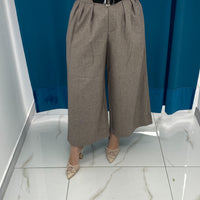 Pantaloni Culotte Beige
