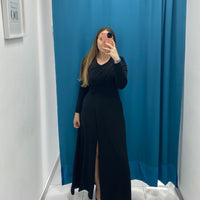 Vestito Lungo con Spacco 25328