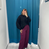 Pantalone Cargo Prugna 12198