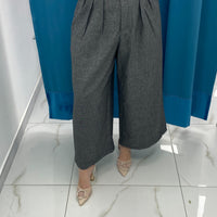 Pantaloni Culotte Grigio