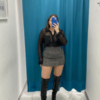 Gonna in lana black