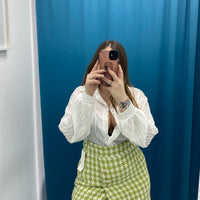 Gonna tweed verde