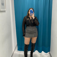 Gonna in lana black