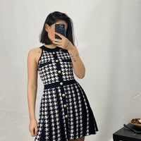 Vestito stampa tweed