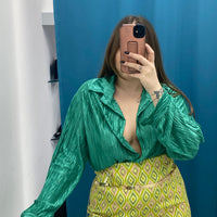 Gonna con motivi verde