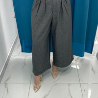 Pantaloni Culotte Grigio